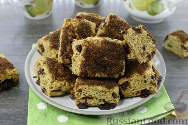 Сконы с корицей и изюмом