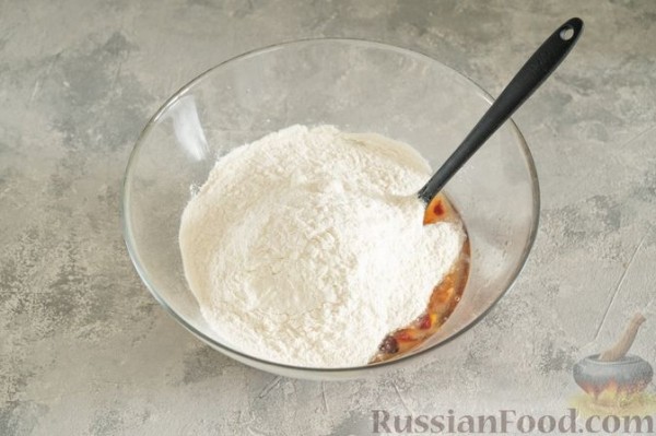 Постный пирог "Чайный" с сухофруктами