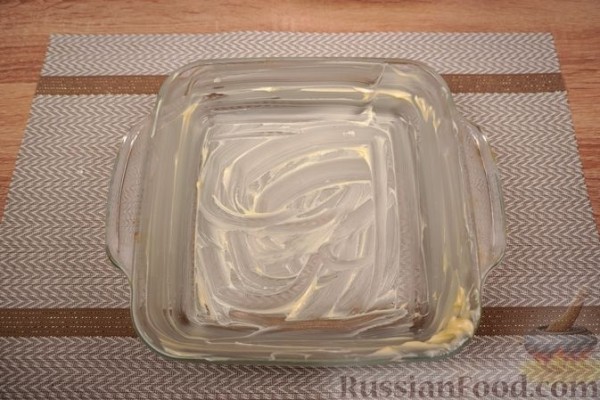 Кукурузная каша, запечённая с творогом