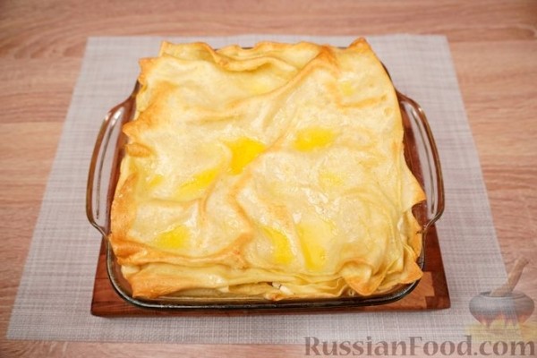 Су-бёрек с творогом и брынзой