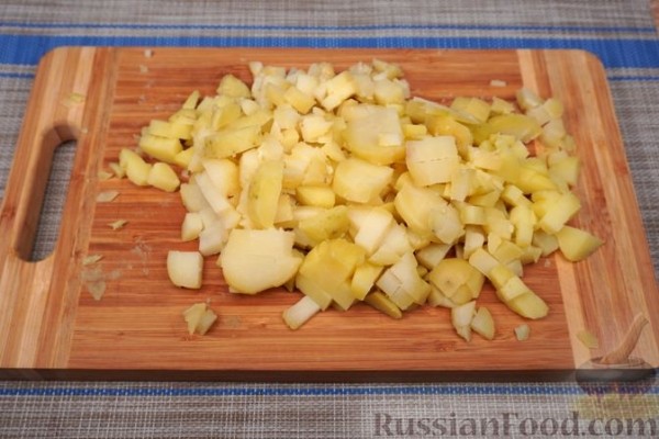 Постные пирожки с картошкой, из дрожжевого теста холодной расстойки (в духовке)