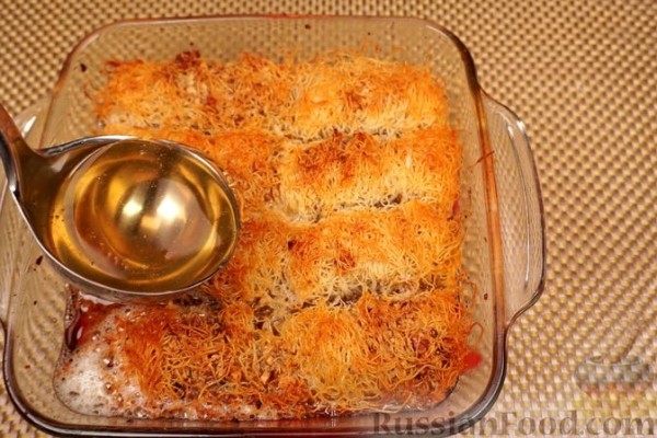 Пахлава из теста катаифи (кадайф)
