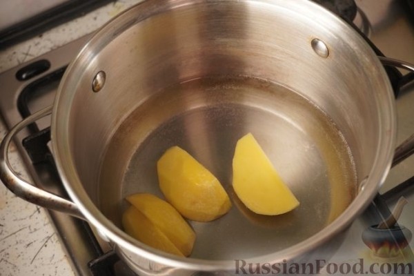 Творожный пудинг с картофелем