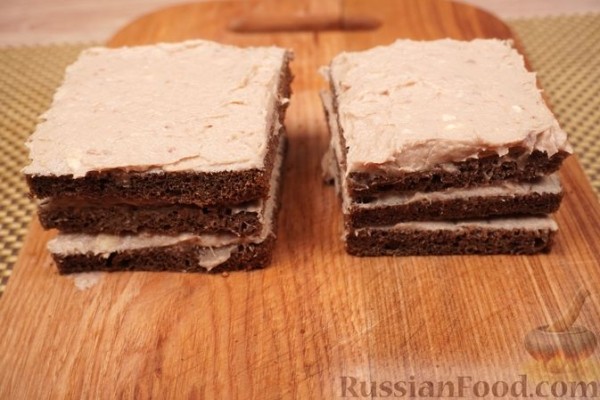 Канапе-пирожные с селёдочным маслом