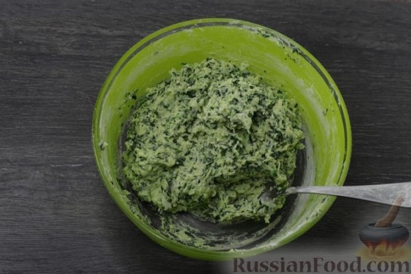 Творожные ньокки со шпинатом и сыром