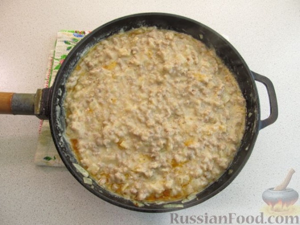 Картофельная запеканка с фаршем и сыром