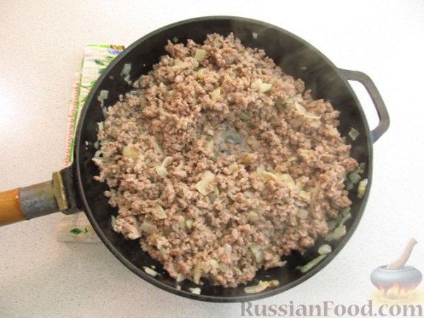 Картофельная запеканка с фаршем и сыром