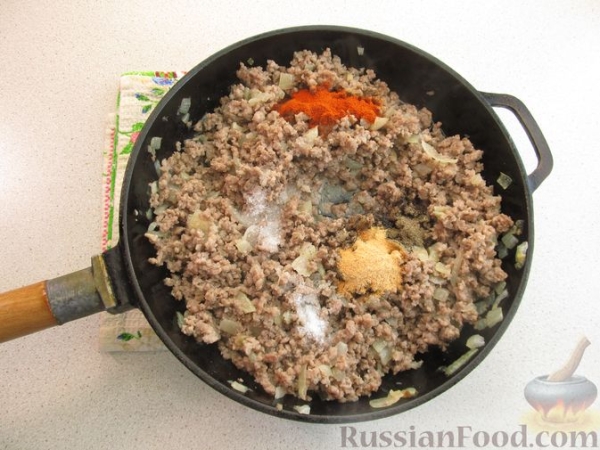 Картофельная запеканка с фаршем и сыром