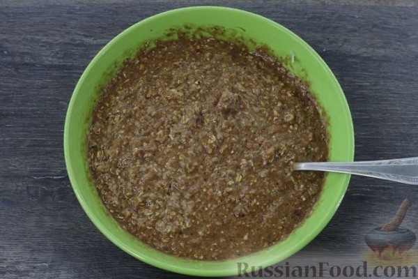 Печёночные оладьи с яблоками (без муки)