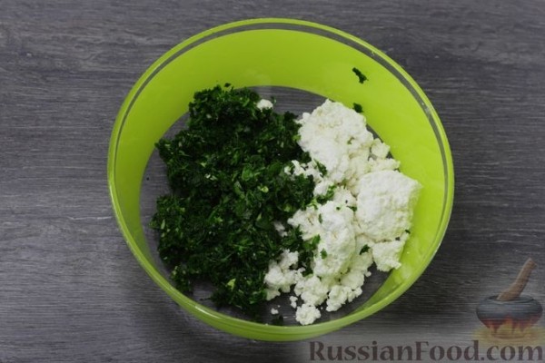 Творожные ньокки со шпинатом и сыром