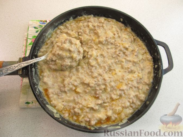 Картофельная запеканка с фаршем и сыром