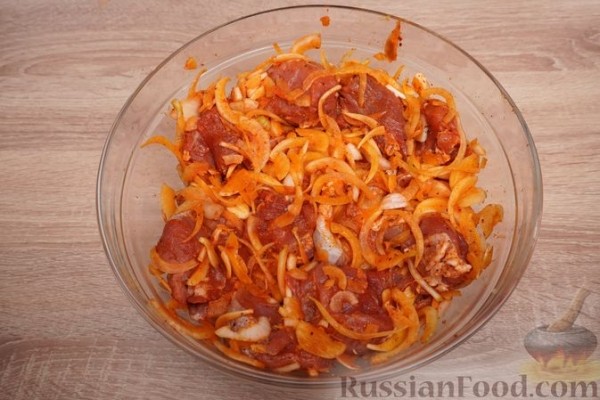 Свиной шашлык по-восточному
