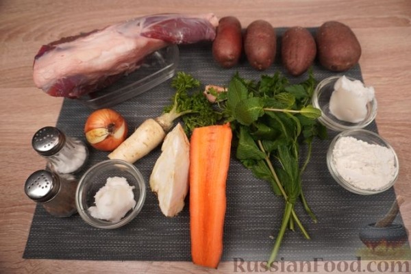Суп из баранины с картофелем