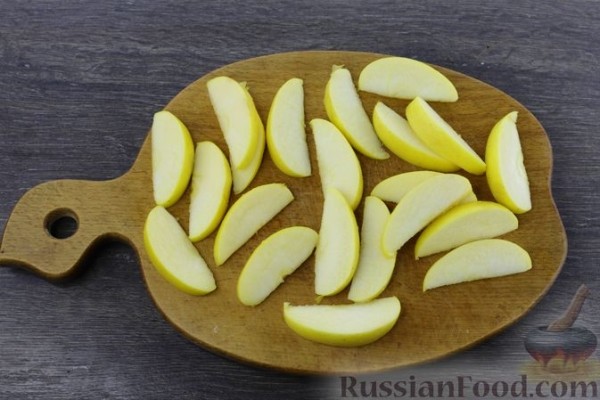 Печёночные оладьи с яблоками (без муки)