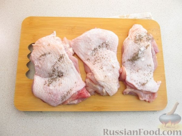 Курица с грибами в сливочном соусе