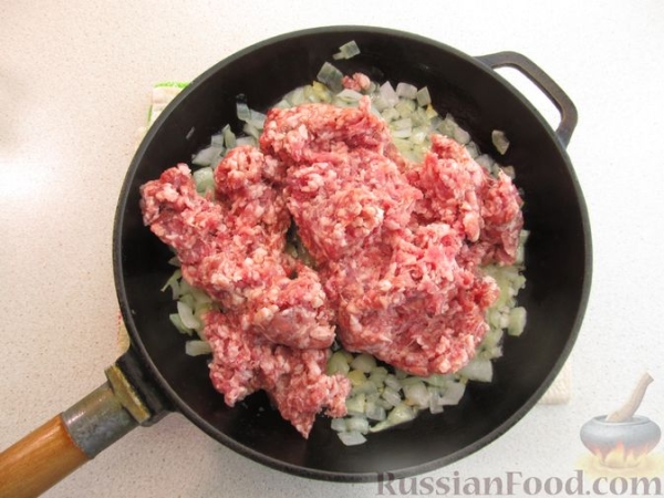 Картофельная запеканка с фаршем и сыром