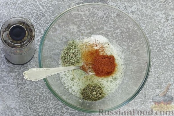Картошка "фри" с яичным белком, запечённая в духовке