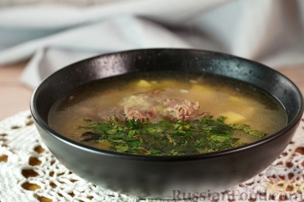 Суп из баранины с картофелем