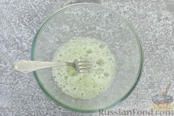 Картошка "фри" с яичным белком, запечённая в духовке