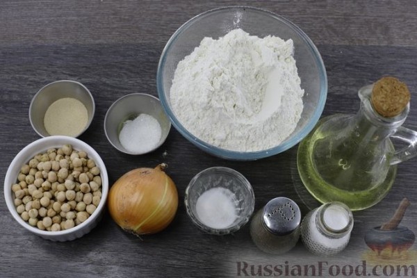 Постные пирожки с нутом