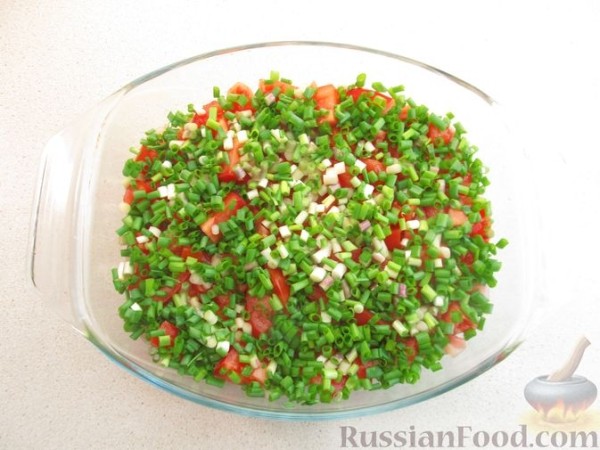 Запеканка из макарон с курицей