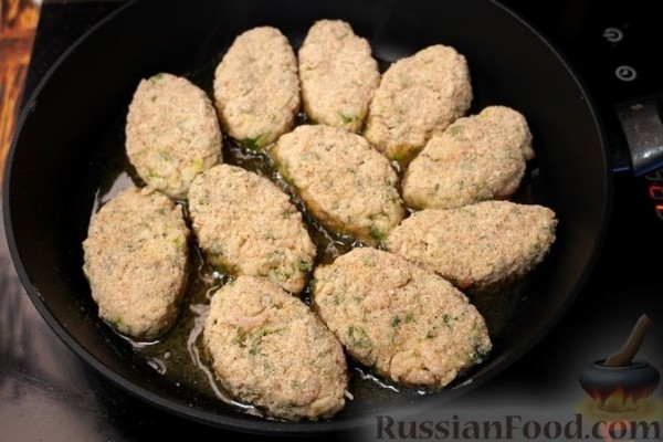 Рисовые котлеты с креветками