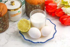 Белковая глазурь на кулич