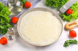 Блинчики с сыром и беконом