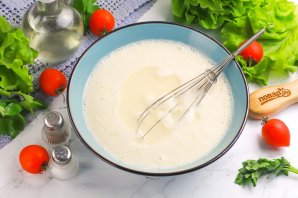 Блинчики с сыром и беконом