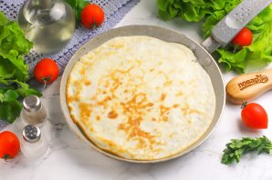 Блинчики с сыром и беконом
