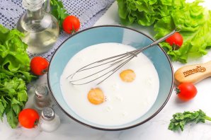 Блинчики с сыром и беконом