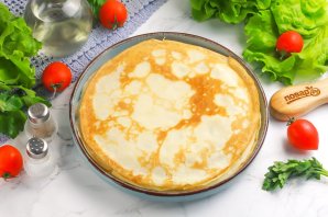 Блинчики с сыром и беконом