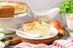 Цветаевский пирог с грушами