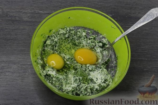 Творожные ньокки со шпинатом и сыром