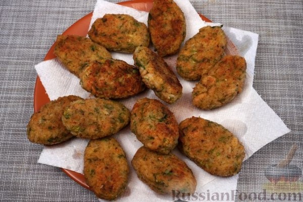 Рисовые котлеты с креветками