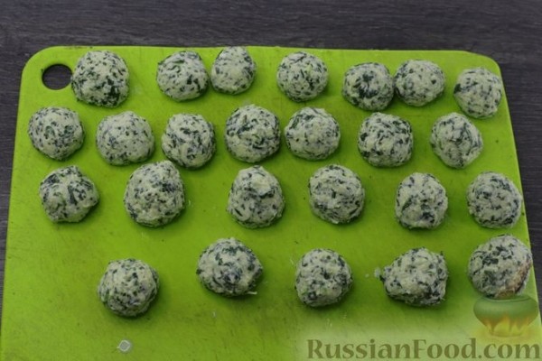 Творожные ньокки со шпинатом и сыром
