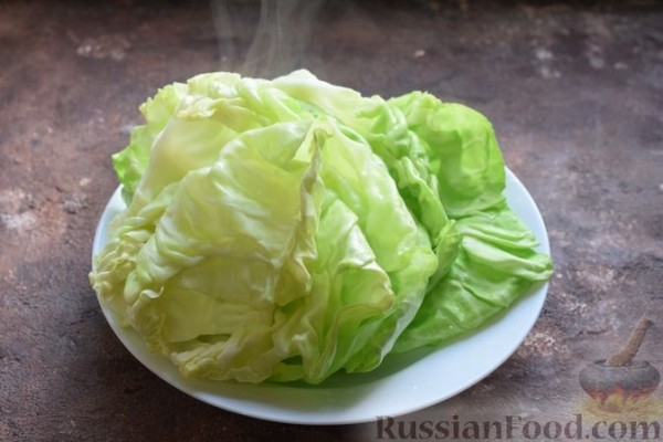 Голубцы с рисом и фасолью