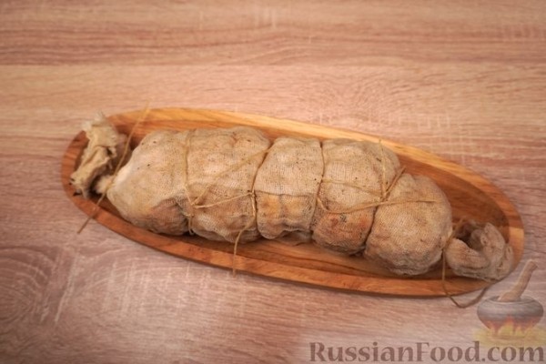 Куриный галантин по-польски