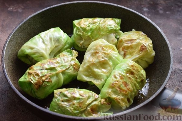 Голубцы с рисом и фасолью