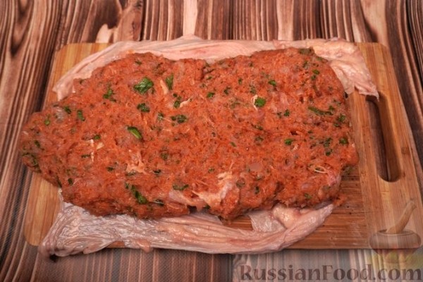 Куриный галантин по-польски