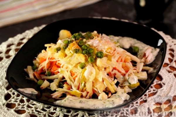 Запеканка со свёклой, капустой, горошком и сельдереем