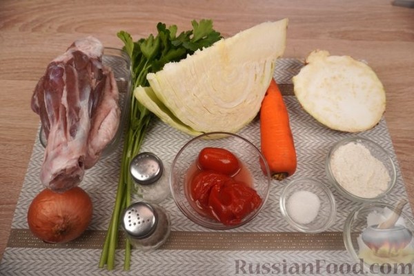 Щи по-польски, из свежей капусты