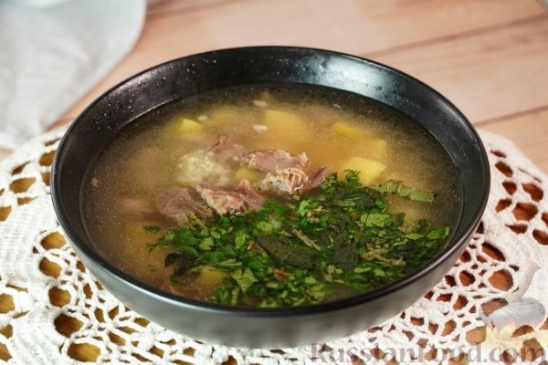 Суп из баранины с картофелем