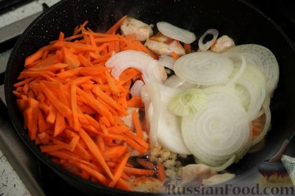Плов с курицей и нутом