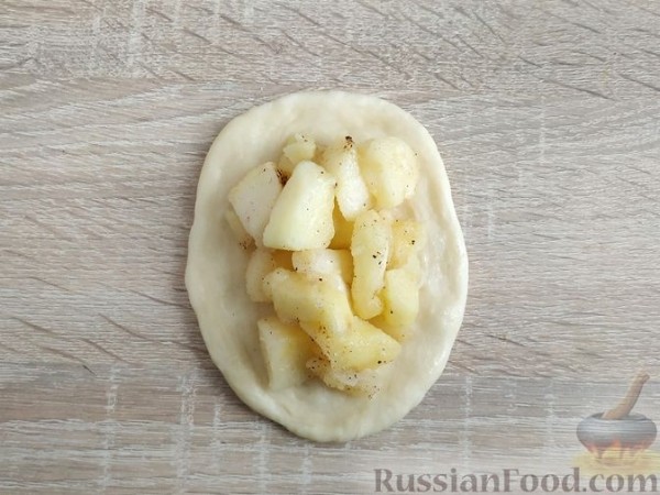 Пирожки с яблоками, из венского теста