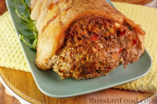 Фаршированная свиная грудинка по-венгерски