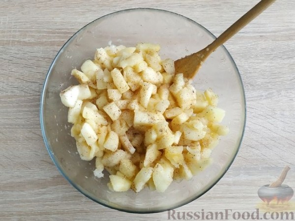 Пирожки с яблоками, из венского теста
