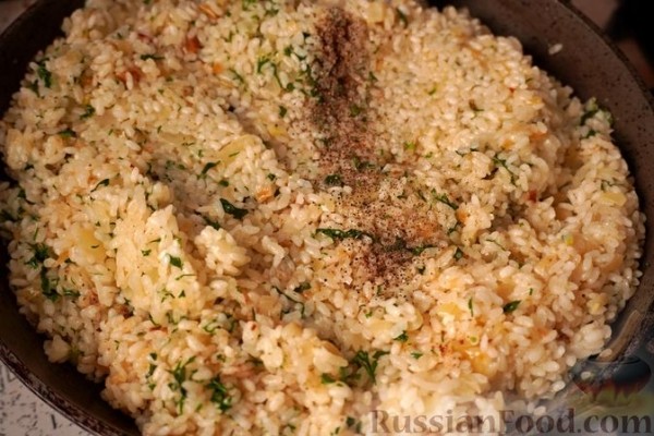 Хамси пилав (турецкий плов с анчоусами)