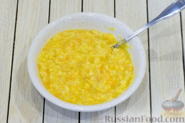 Пирожки из песочно-дрожжевого теста с цитрусовой начинкой