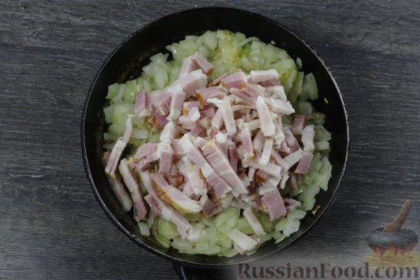 Картофельный рулет с беконом